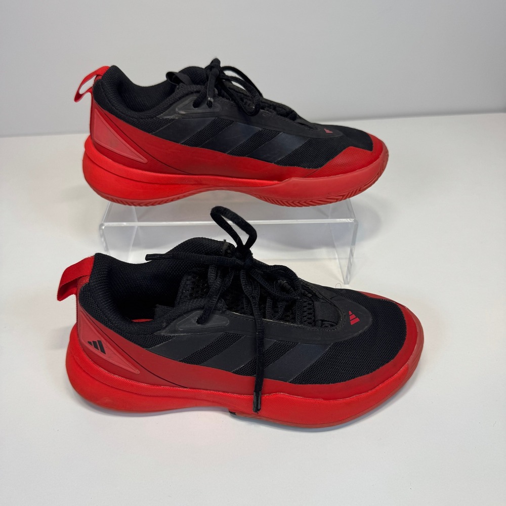 Adidas Subzone Basketball Shoes Kids 4 Black Red Cloudfoam Comfort Athleisure